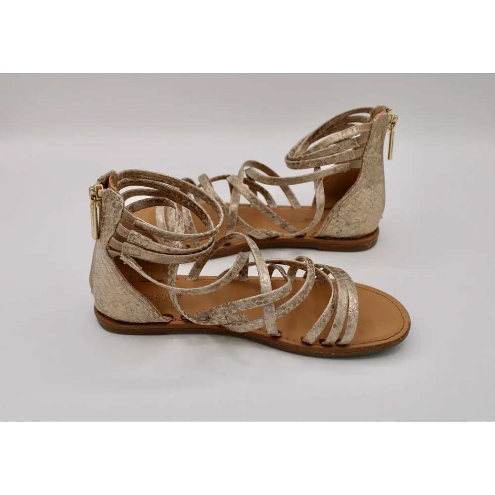 Cat & Jack‎ Gladiator Sandals Gold Size 2